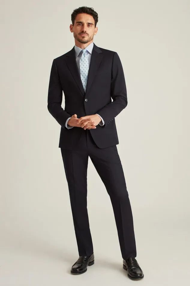 Men Jetsetter Wool Blazer Navy Bonobos Blazers and Sport Coats
