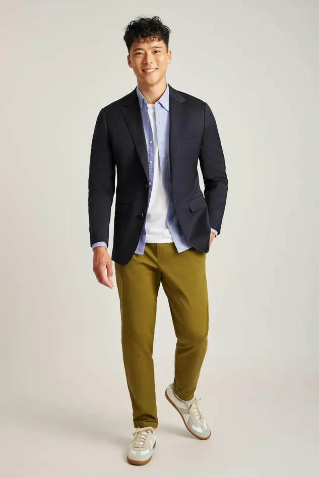 Men Jetsetter Wool Blazer Navy Bonobos Blazers and Sport Coats