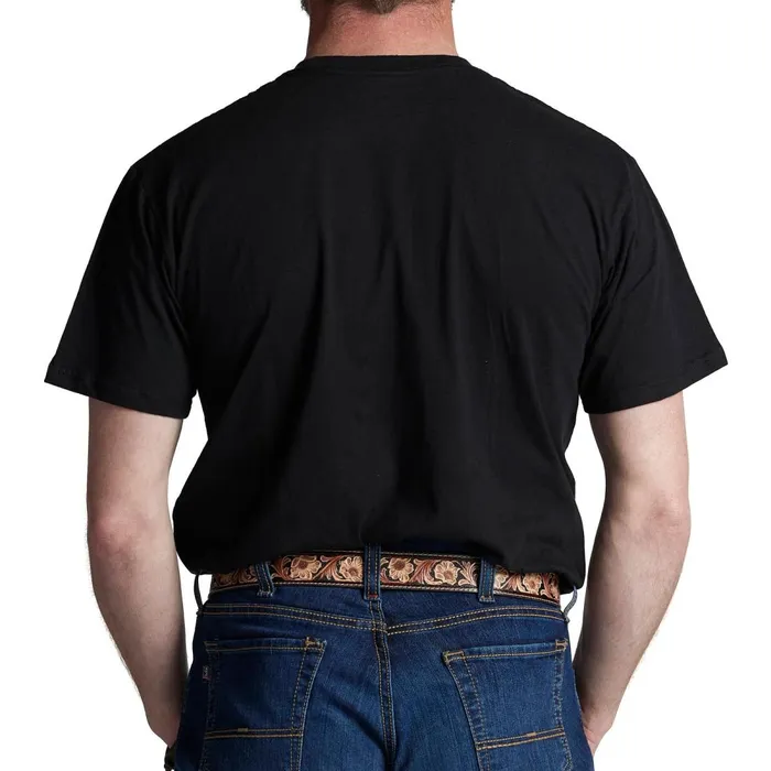 MEN Justin Standard Of The West Tee Black Justin Boots TShirts and Polos