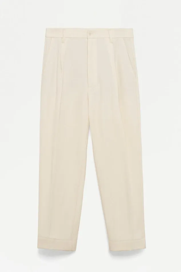Men Kane Pants Eggshell Jonathan Simkhai Pants and Bottoms