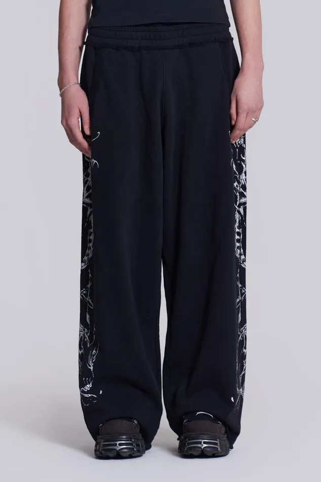 Men Lazy Willy Printed Monster Joggers Jaded London Joggers and Sweatpants