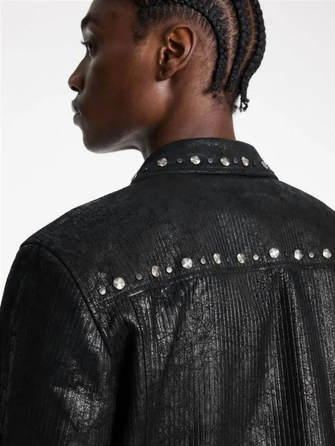Men Leather Jackets John Varvatos HAMMELS JACKET Black