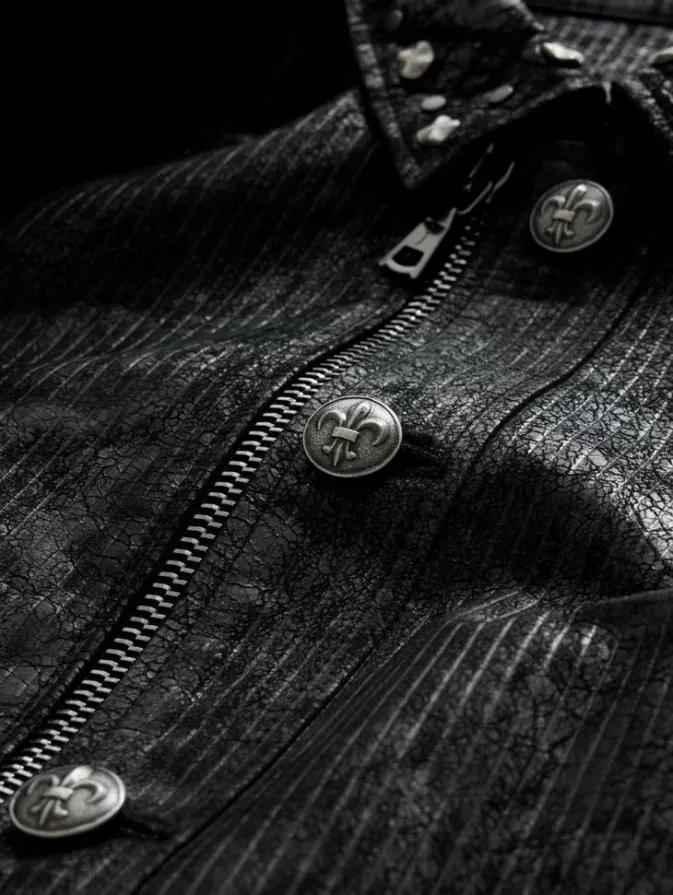 Men Leather Jackets John Varvatos HAMMELS JACKET Black