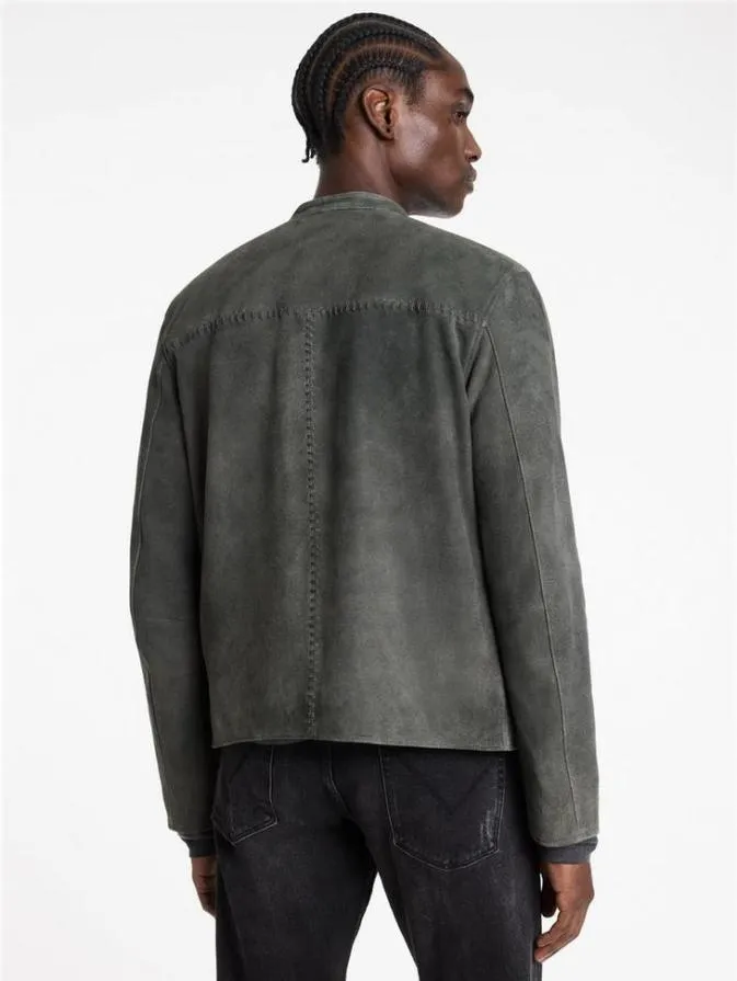 Men Leather Jackets John Varvatos REEDE RACER JACKET Pebble