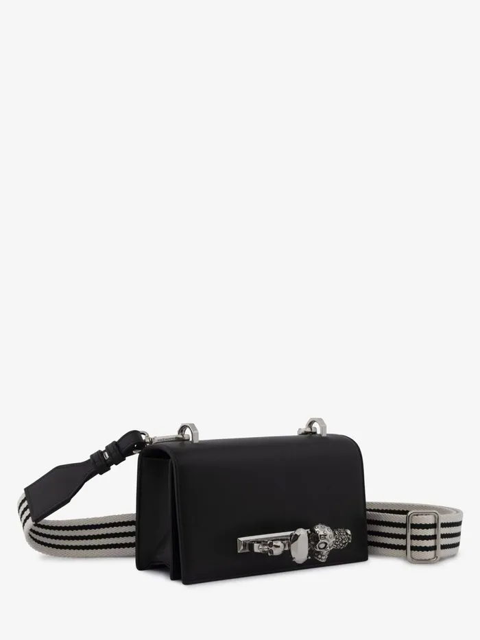 Men Messenger Bags Alexander McQueen The Knuckle Satchel Black