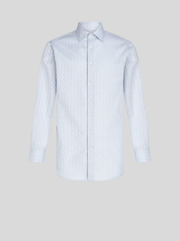 Men Micro Paisley Jacquard Shirt Etro Shirts