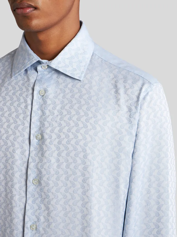 Men Micro Paisley Jacquard Shirt Etro Shirts