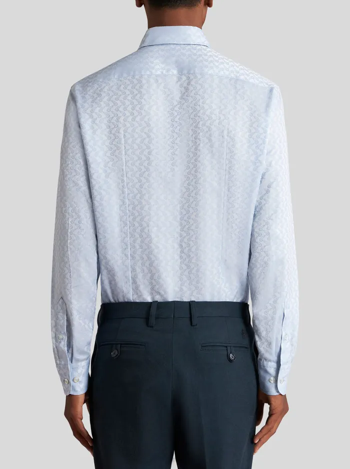 Men Micro Paisley Jacquard Shirt Etro Shirts