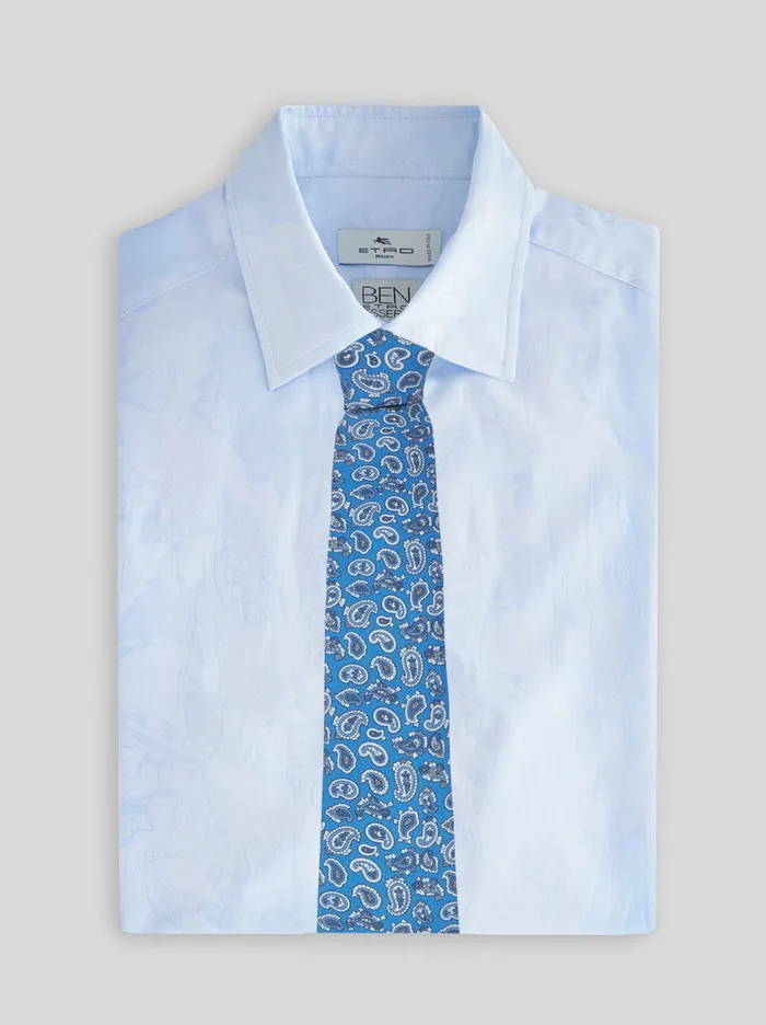 Men Micro Paisley Silk Tie Etro Ties And Pocket Squares