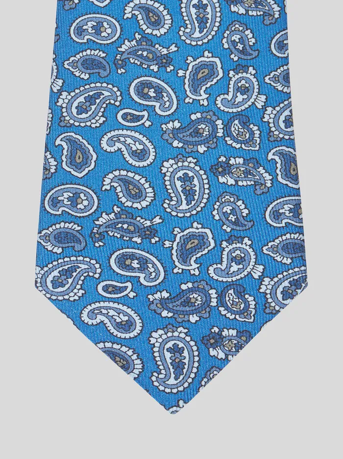 Men Micro Paisley Silk Tie Etro Ties And Pocket Squares
