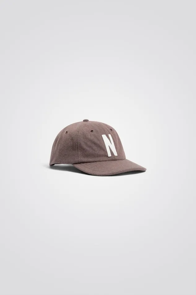 Men Norse Projects Caps Wool Sports Cap Taupe