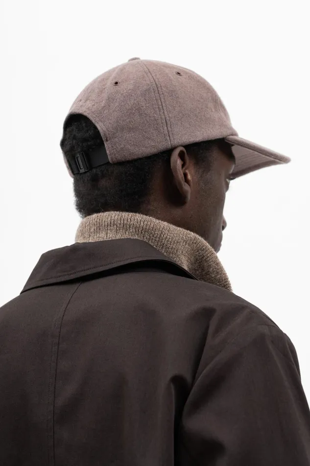 Men Norse Projects Caps Wool Sports Cap Taupe