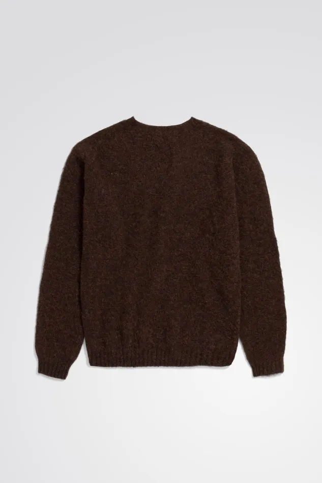 Men Norse Projects Knitwear Birnir Brushed Lambswool Rust Brown