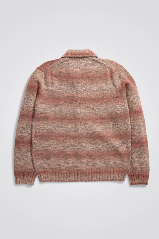 Men Norse Projects Knitwear Erik Space Dye Knit Jacket Blood Orange