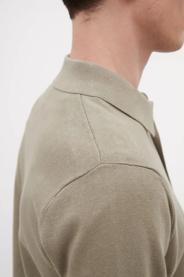 Men Norse Projects Knitwear Rollo Cotton Linen SS Shirt Clay