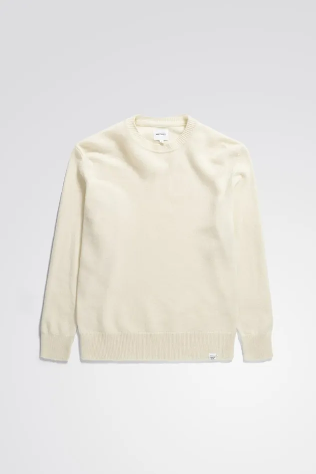 Men Norse Projects Knitwear Sigfred Merino Lambswool Sweater Ecru