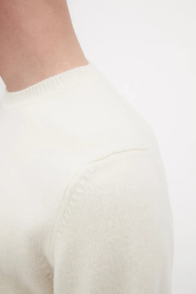Men Norse Projects Knitwear Sigfred Merino Lambswool Sweater Ecru
