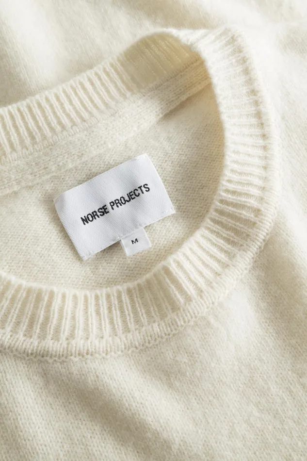 Men Norse Projects Knitwear Sigfred Merino Lambswool Sweater Ecru