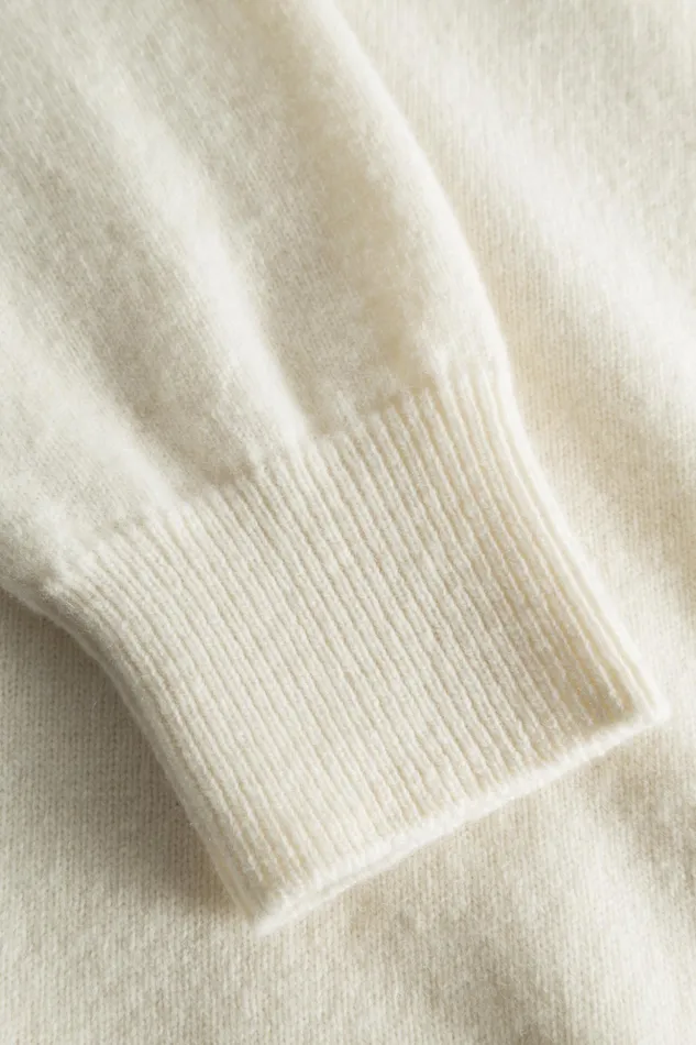 Men Norse Projects Knitwear Sigfred Merino Lambswool Sweater Ecru
