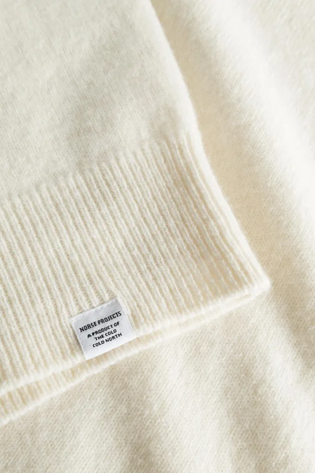 Men Norse Projects Knitwear Sigfred Merino Lambswool Sweater Ecru