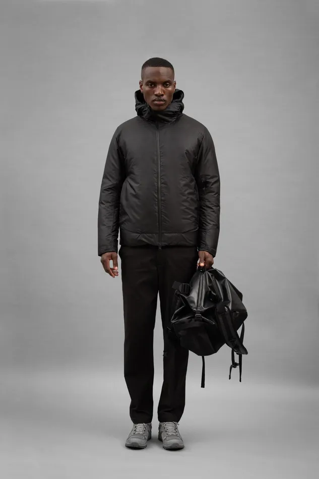 Men Norse Projects Outerwear Pasmo Rip Short Down Parka Black
