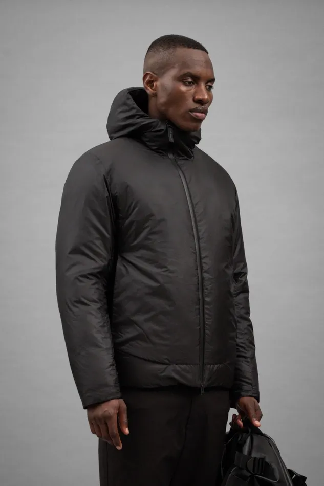Men Norse Projects Outerwear Pasmo Rip Short Down Parka Black