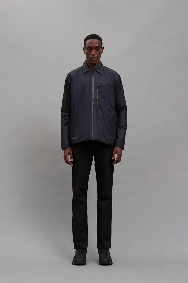 Men Norse Projects Outerwear Pertex Quantum Midlayer Shirt Dark Navy