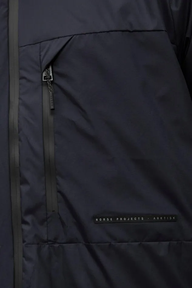 Men Norse Projects Outerwear Pertex Quantum Midlayer Shirt Dark Navy