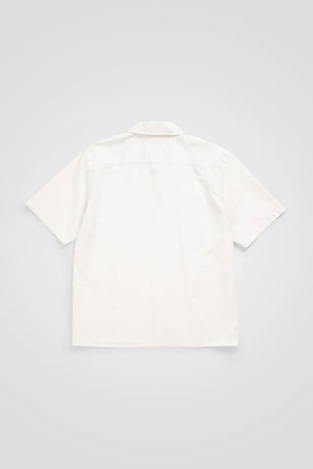 Men Norse Projects Shirting Carsten Cotton Tencel Shirt Marble White