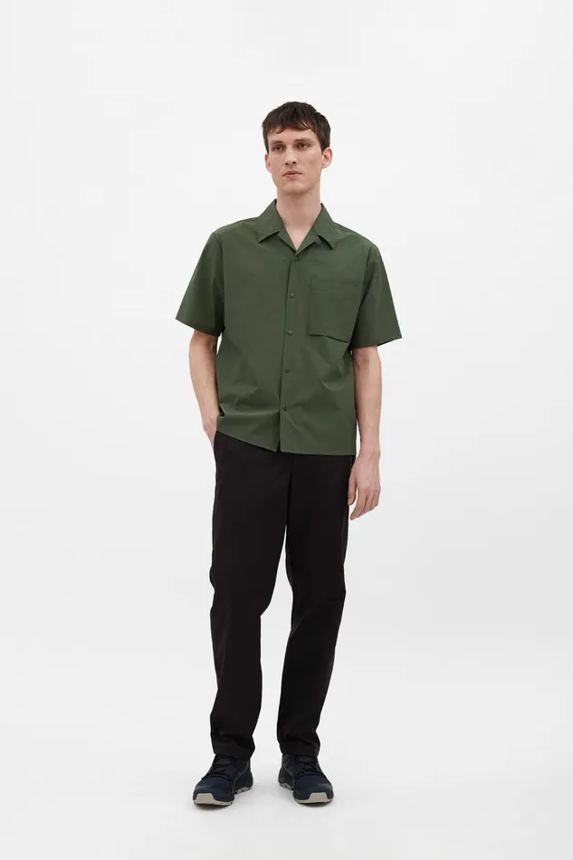 Men Norse Projects Shirting Carsten Travel Light Spruce Green