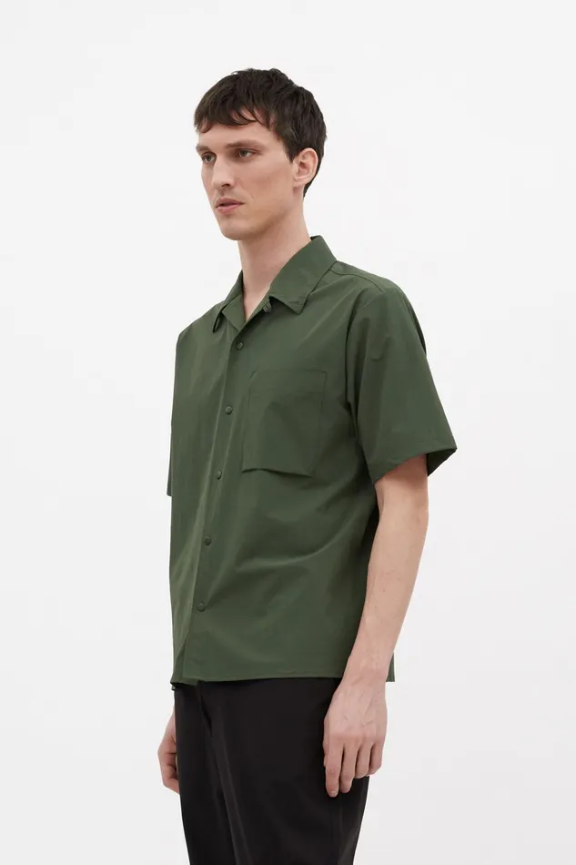 Men Norse Projects Shirting Carsten Travel Light Spruce Green