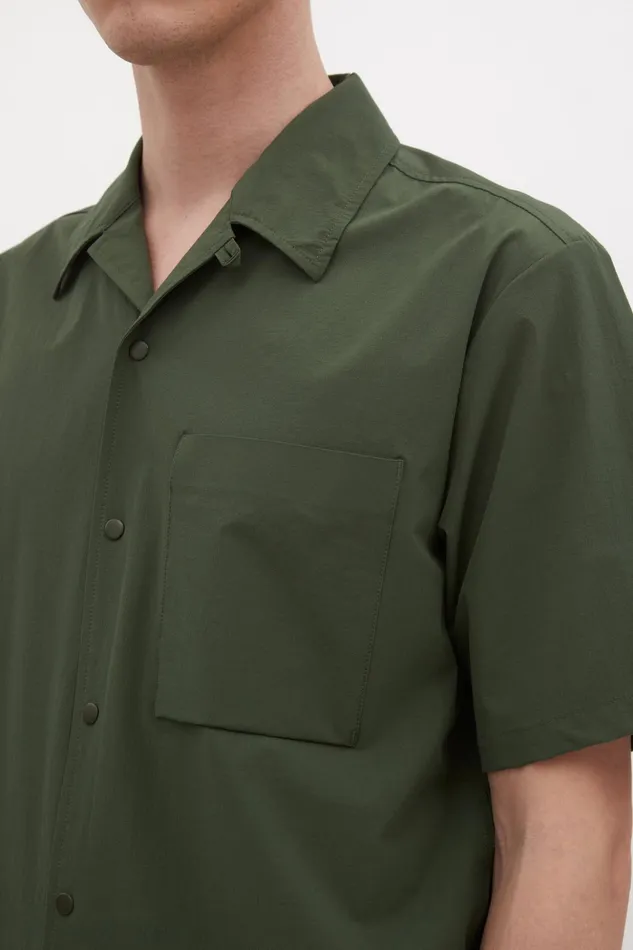 Men Norse Projects Shirting Carsten Travel Light Spruce Green