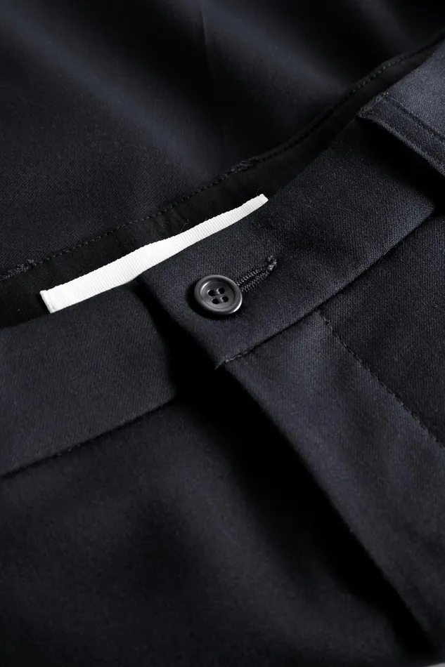 Men Norse Projects Shorts Benn Relaxed Light Wool Pleated Short Dark Navy