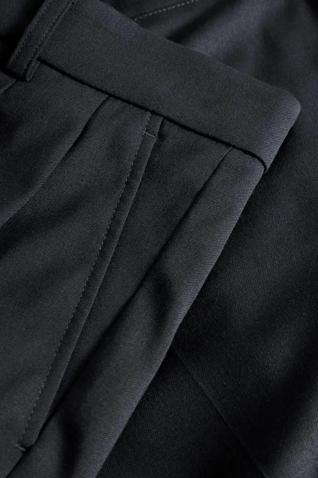 Men Norse Projects Shorts Benn Relaxed Light Wool Pleated Short Dark Navy