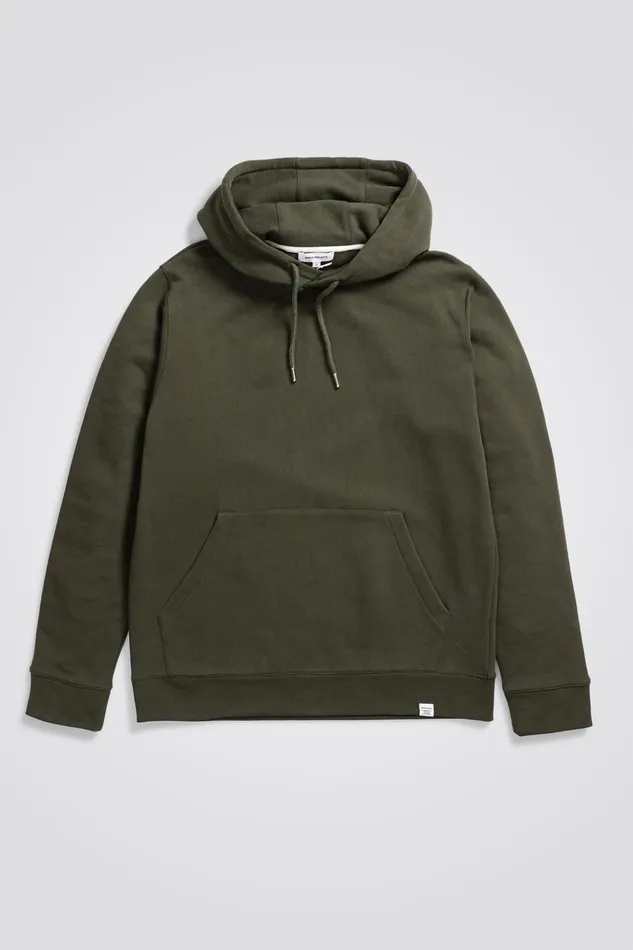 Men Norse Projects Sweatshirts Vagn Classic Hoodie Army Green