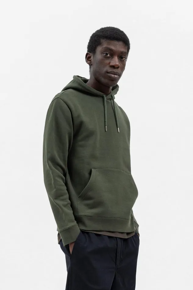 Men Norse Projects Sweatshirts Vagn Classic Hoodie Army Green