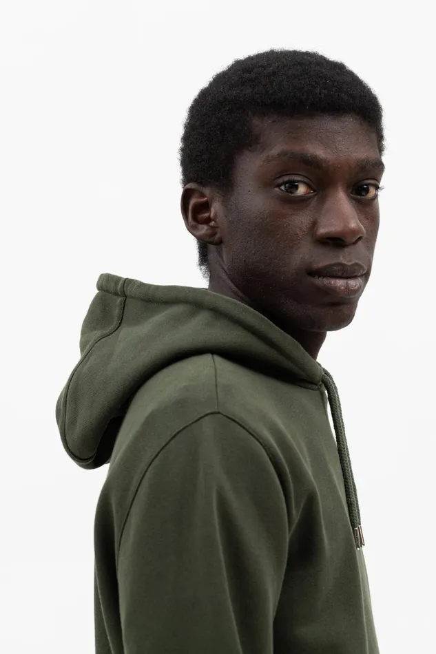 Men Norse Projects Sweatshirts Vagn Classic Hoodie Army Green