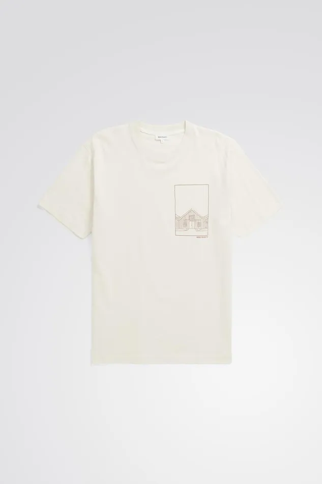 Men Norse Projects TShirts Johannes Organic Kanonbadsvej Print Tshirt Enamel White Men Norse Projects TShirts Johannes Organic Kanonbadsvej Print Tshirt Enamel White