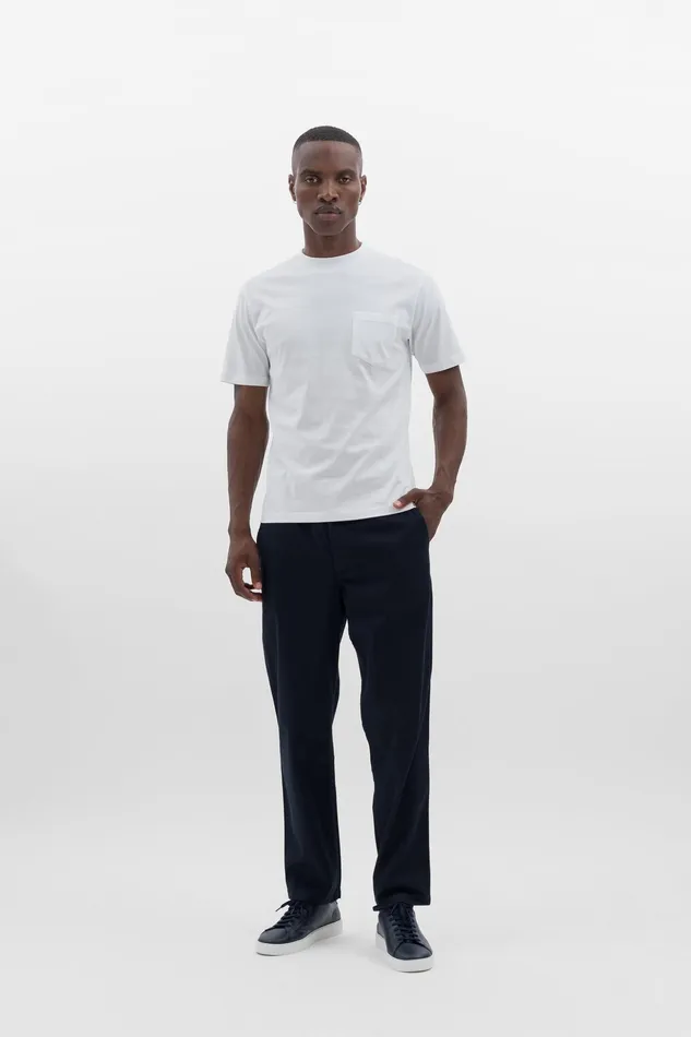 Men Norse Projects TShirts Johannes Standard Pocket SS White