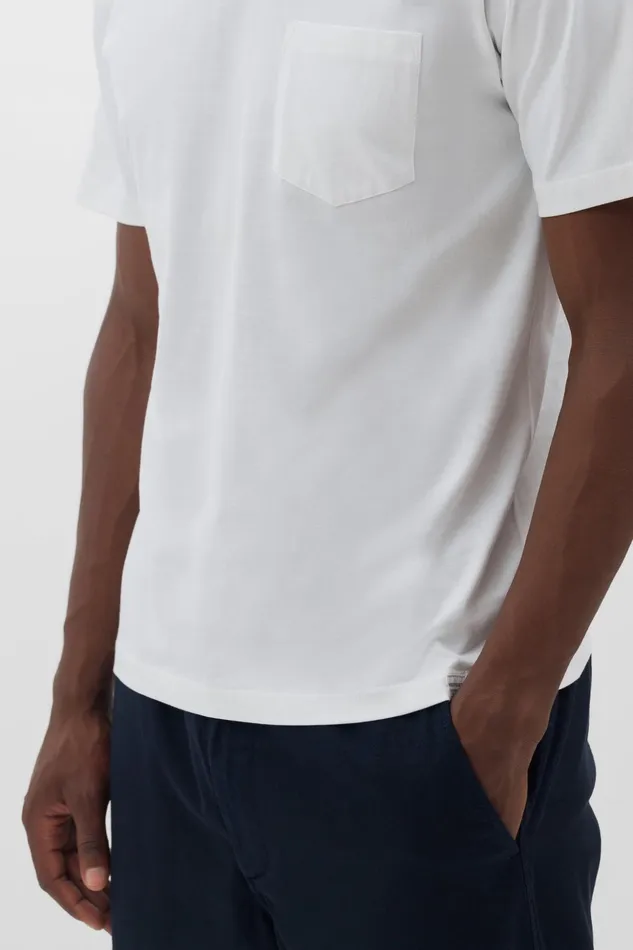 Men Norse Projects TShirts Johannes Standard Pocket SS White
