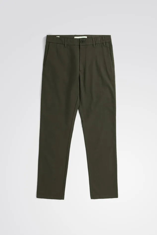 Men Norse Projects Trousers Aros Slim Light Stretch Chino Spruce Green