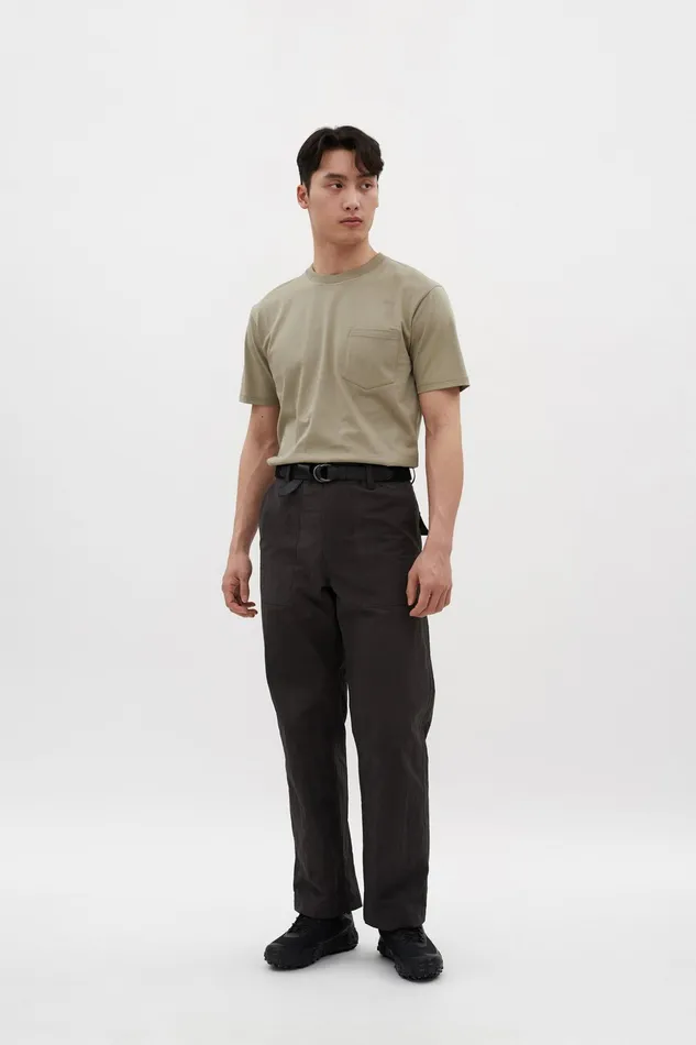 Men Norse Projects Trousers Lukas Relaxed Wave Dye Black