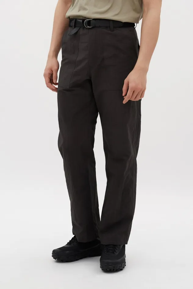 Men Norse Projects Trousers Lukas Relaxed Wave Dye Black