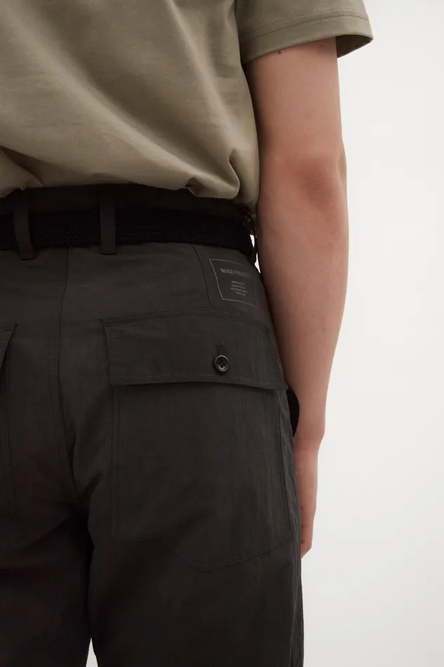 Men Norse Projects Trousers Lukas Relaxed Wave Dye Black