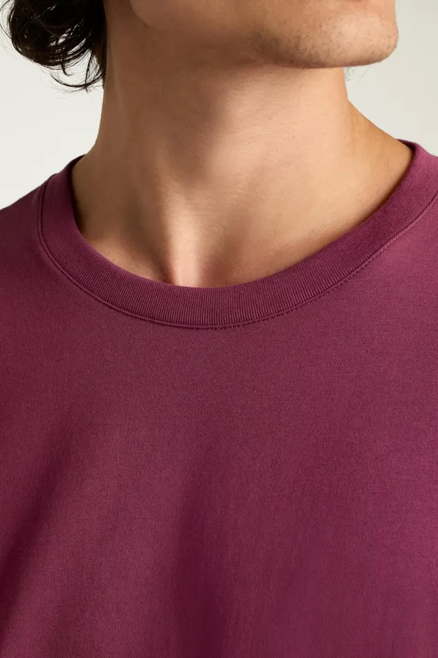 Men Organic Cotton Tee Burgundy Bonobos Short Sleeve Tees