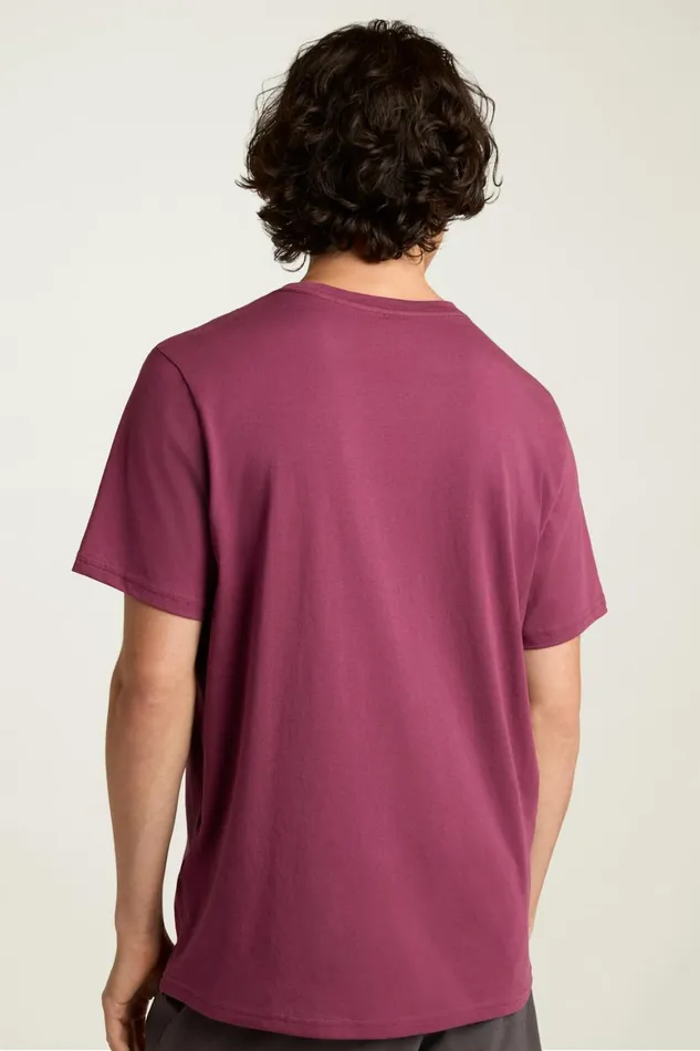 Men Organic Cotton Tee Burgundy Bonobos Short Sleeve Tees