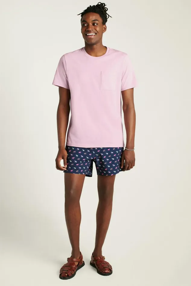 Men Organic Cotton Tee Hazy Pink Bonobos Short Sleeve Tees