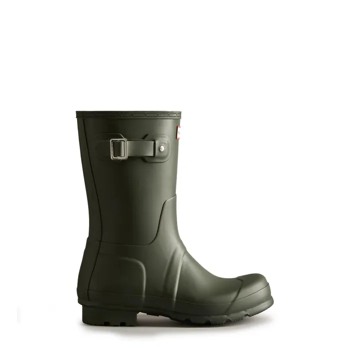 Men Original Short Rain Boots Hunter Boots Original Short Rain Boots Dark Olive Men Original Short Rain Boots Hunter Boots Original Short Rain Boots Dark Olive