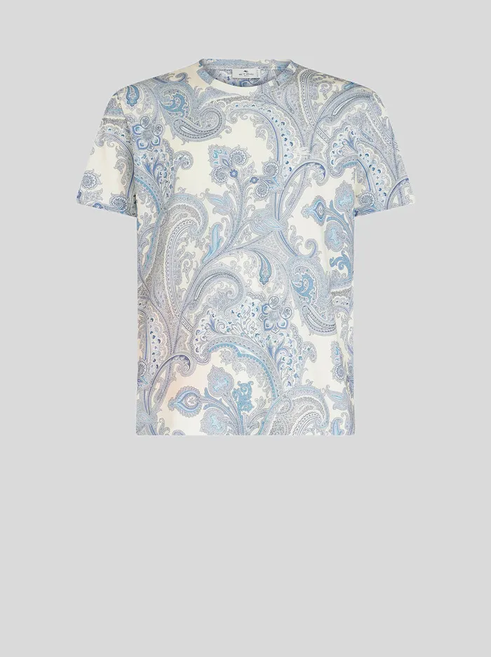 Men Ornamental Paisley TShirt Etro TShirts