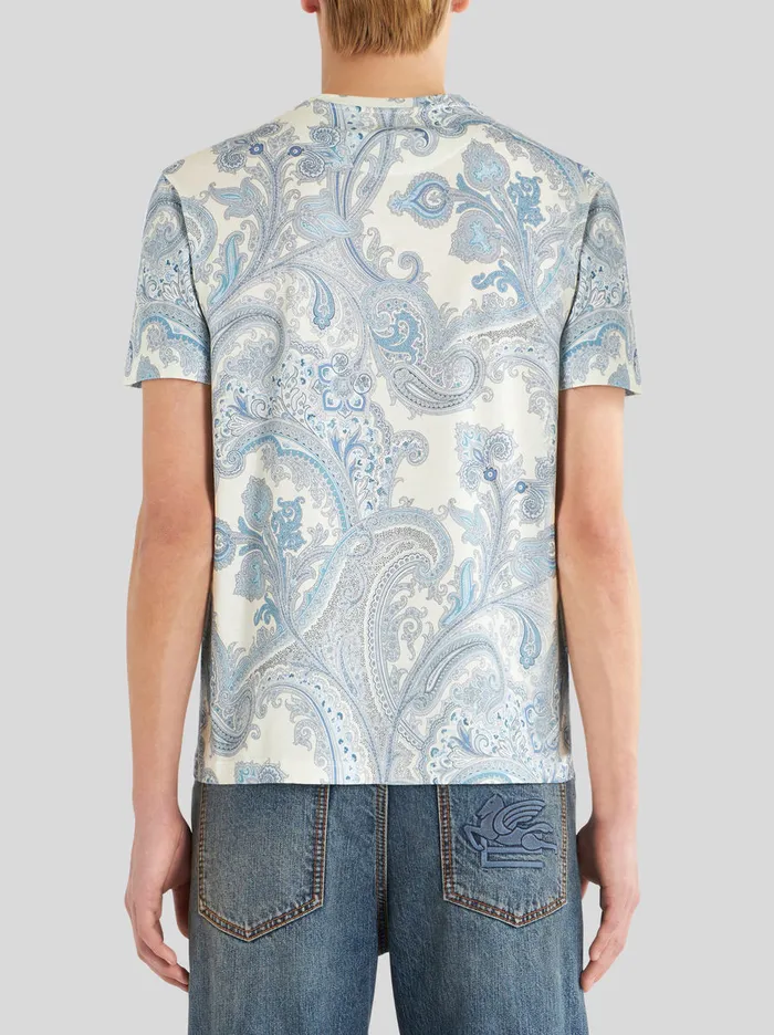 Men Ornamental Paisley TShirt Etro TShirts